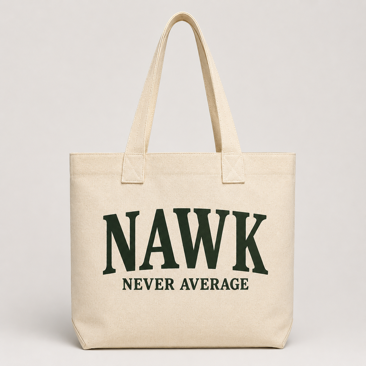 NAWK canvas tote front