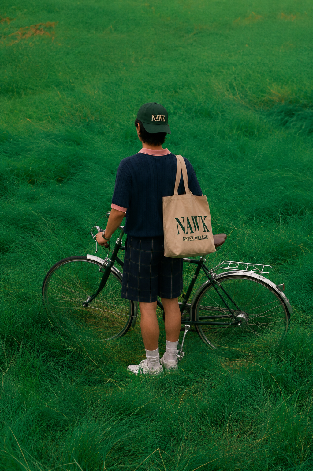 Green Chapter campaign with bicycle