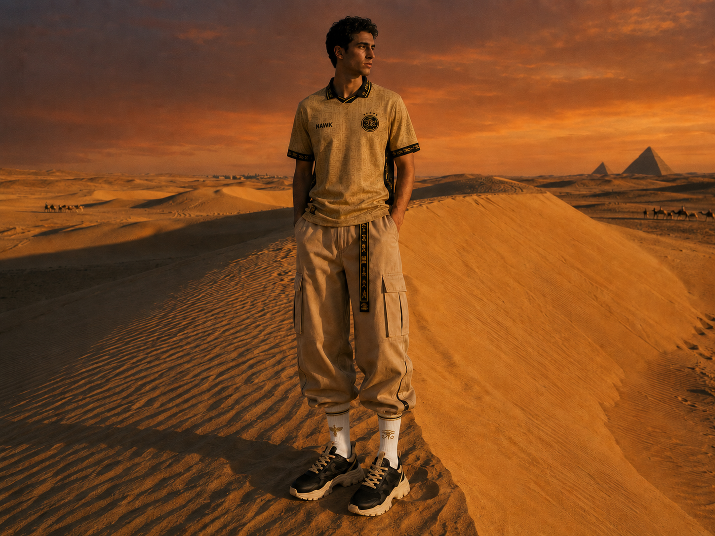 Full Dust and Gold uniform in the Egyptian desert