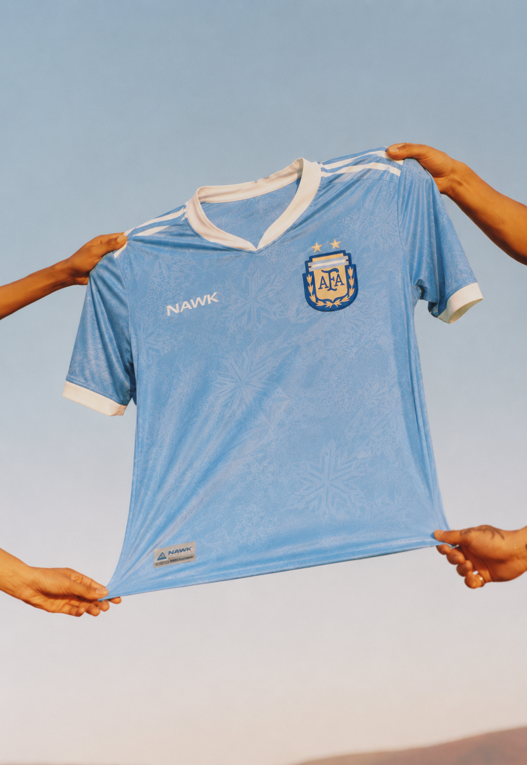 Argentina Sky Football Shirt fabric stretch